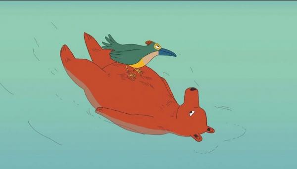 Affiche L'Ourse et l'oiseau